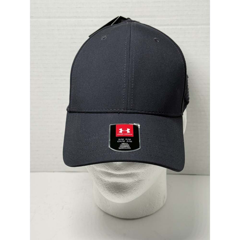 New Under Armour Mens Tactical Friend Or Foe 2.0 Stretch Fit Hat Navy Blue S/M